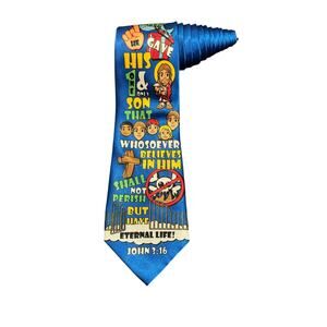 Gospitality John 3:16 Bible Verse Religious Christian Necktie